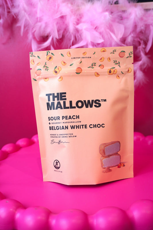 The Mallows Sour Peach & Belgian White Chocolate